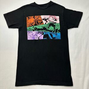 My Hero Academia Adult Small Black Anime Graphic T Shirt Short Sleeve Funimation